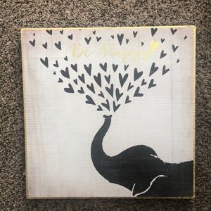 Be happy elephant picture